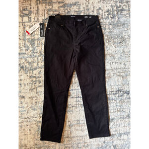 NWT Buffalo David Bitton Mid Rise Stretch Skinny Ankle Grazer Black Jeans - Size
